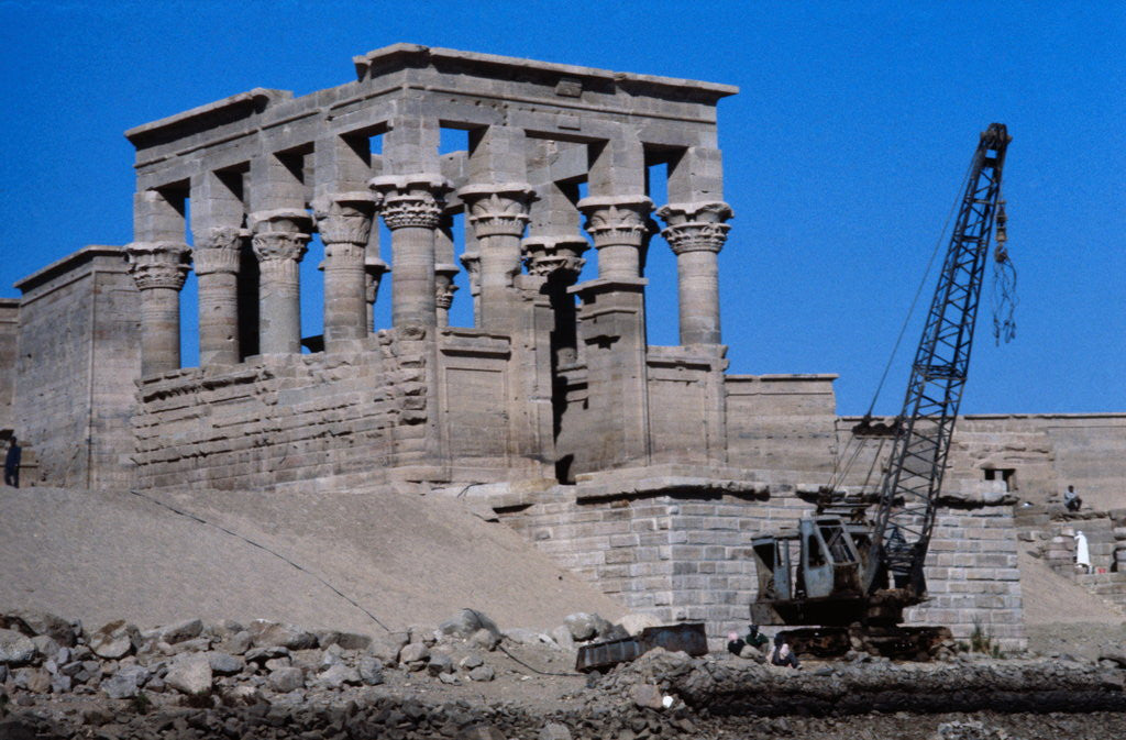 Detail of Crane Moving Trajan's Kiosk by Anonymous