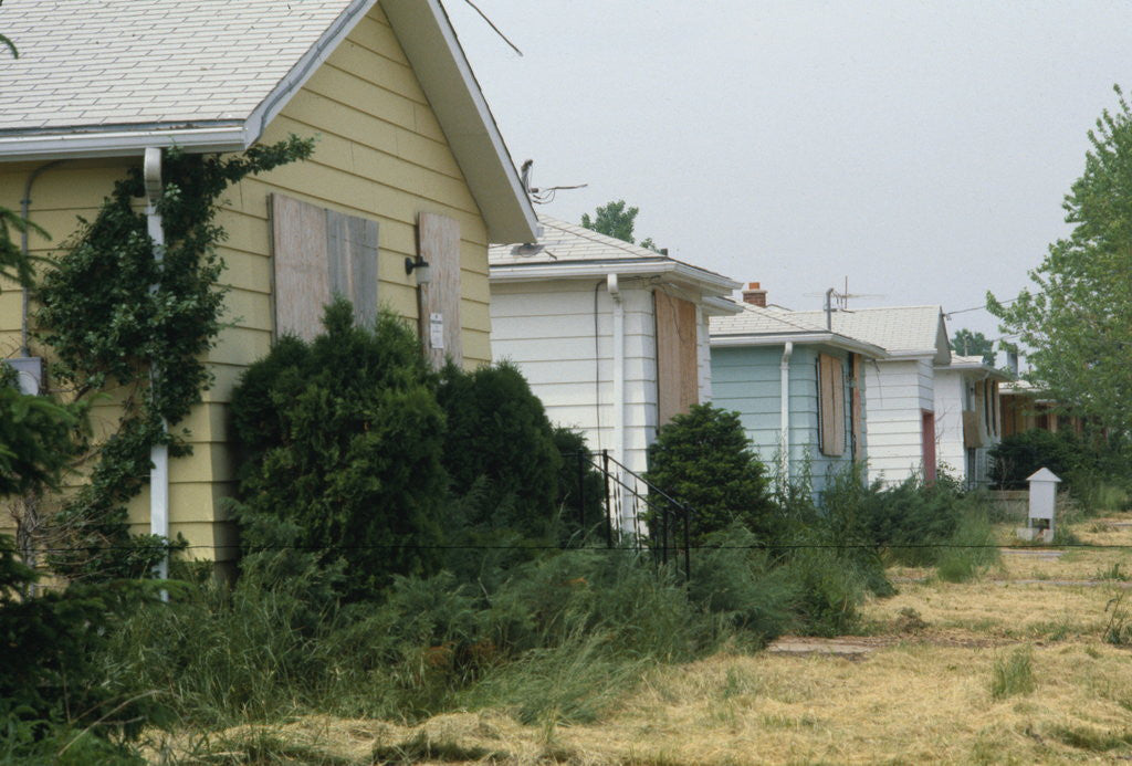 Detail of Boarded-Up Homes by Anonymous