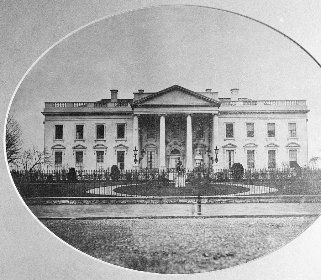 Detail of Old Photo of White House by Anonymous