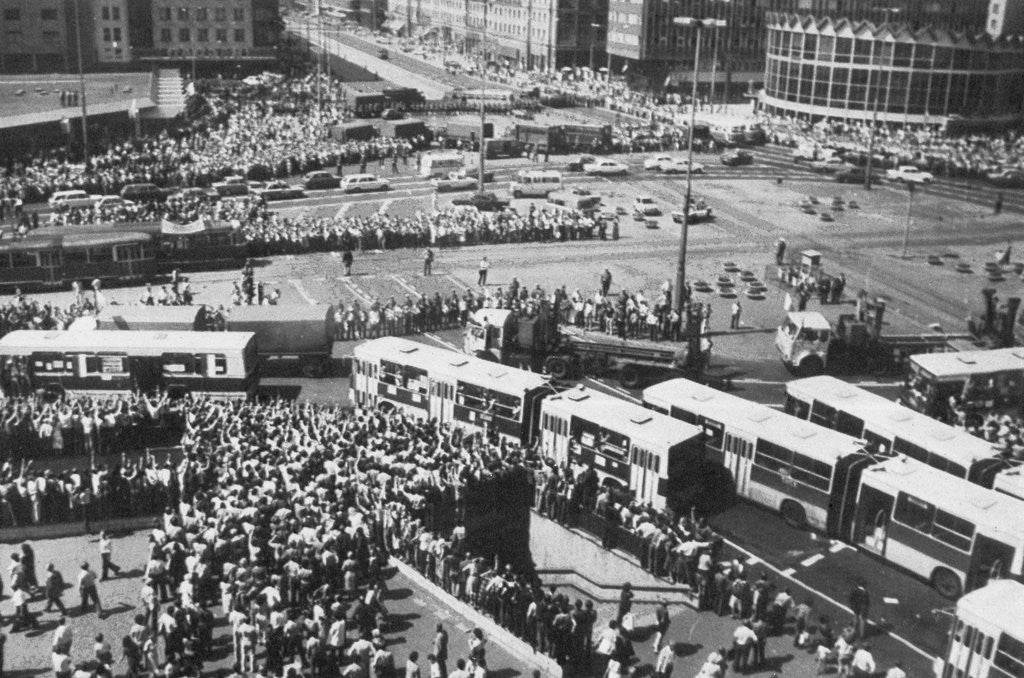 Detail of Busy Streets in Warsaw by Anonymous