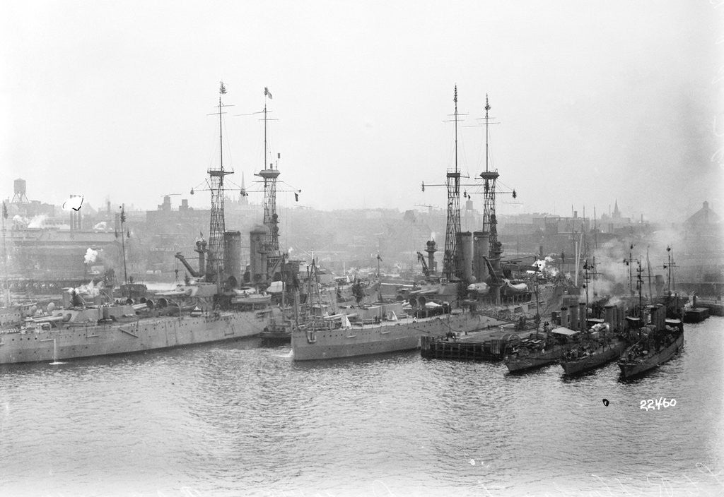 Detail of United States Battleships by Anonymous