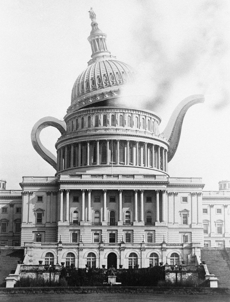 Detail of Capitol Building as Teapot by Anonymous