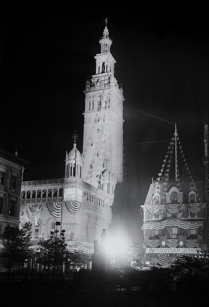 Detail of Madison Square Garden at Night by Anonymous