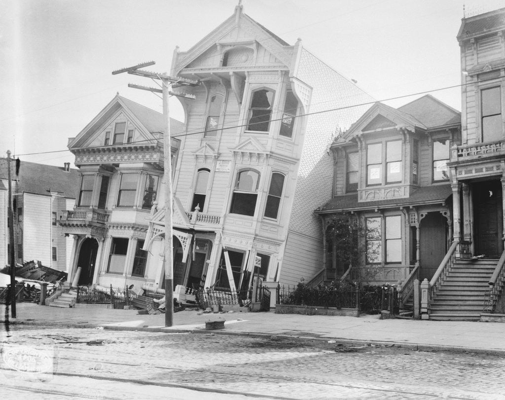 Detail of Earthquake Torn Street of San Francisco by Anonymous