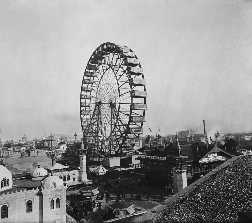 Detail of Ferris Wheel at Fair by Anonymous