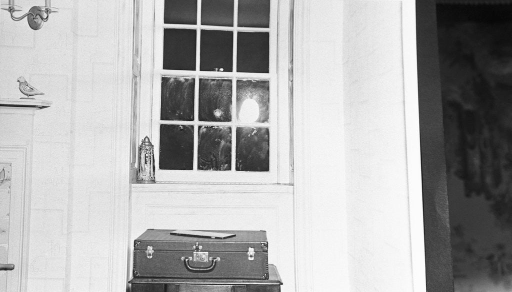 Detail of Luggage near Window in Nursery by Anonymous