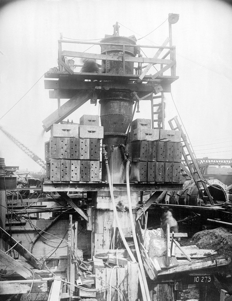 Detail of Construction of Holland Tunnel by Anonymous