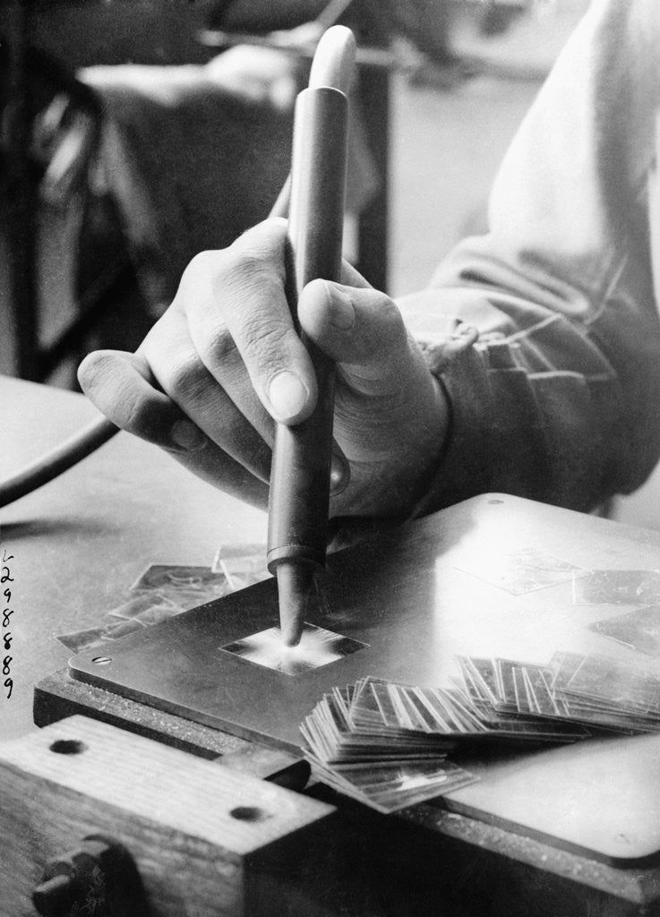 Detail of Testing Mica by Anonymous