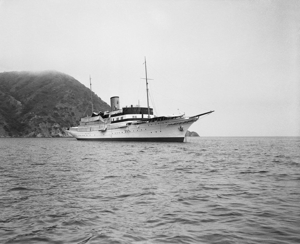 Detail of Side View of Howard Hughes Yacht Southern Cross by Anonymous