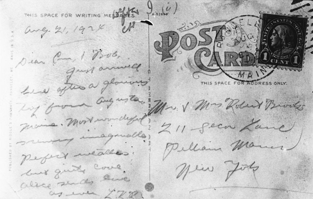 Detail of Postal Letter as Crime Evidence by Anonymous