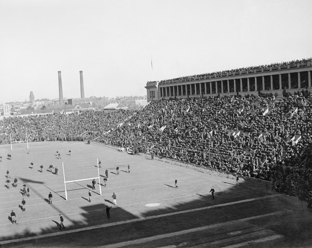 Detail of Aerial View of Harvard Yale Football Game by Anonymous