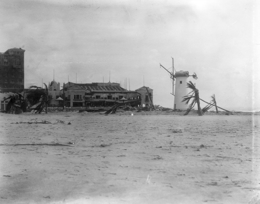 Detail of View Wrecked Beach Resort by Anonymous