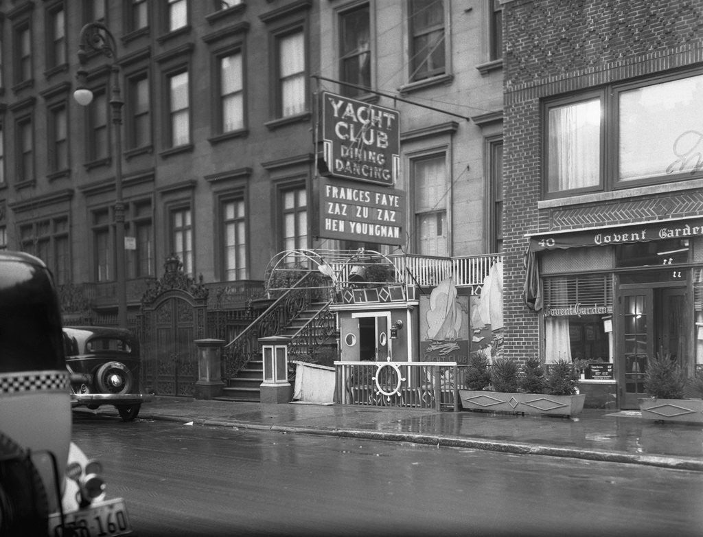 Detail of Exterior View of Dancing Club by Anonymous