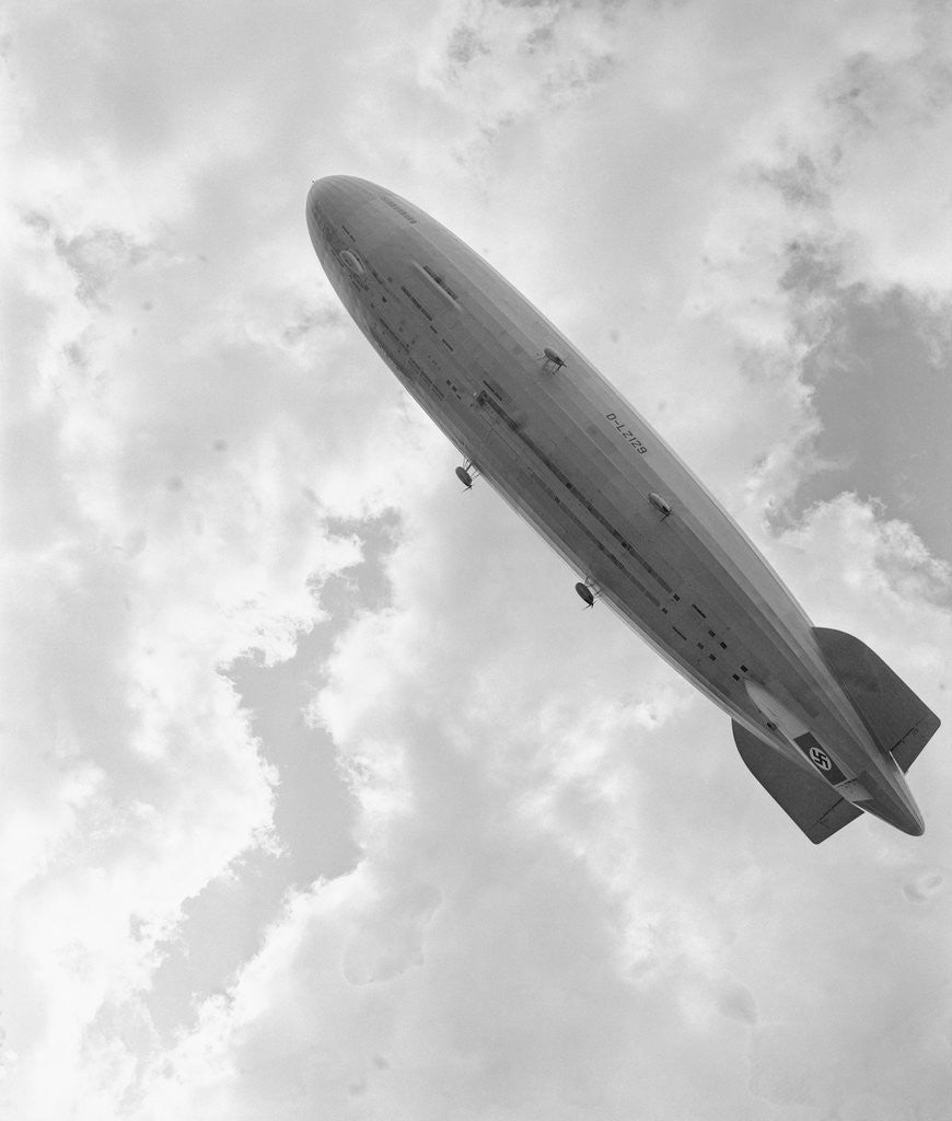 Detail of View of Hindenburg Dirigible Before Explosion by Anonymous