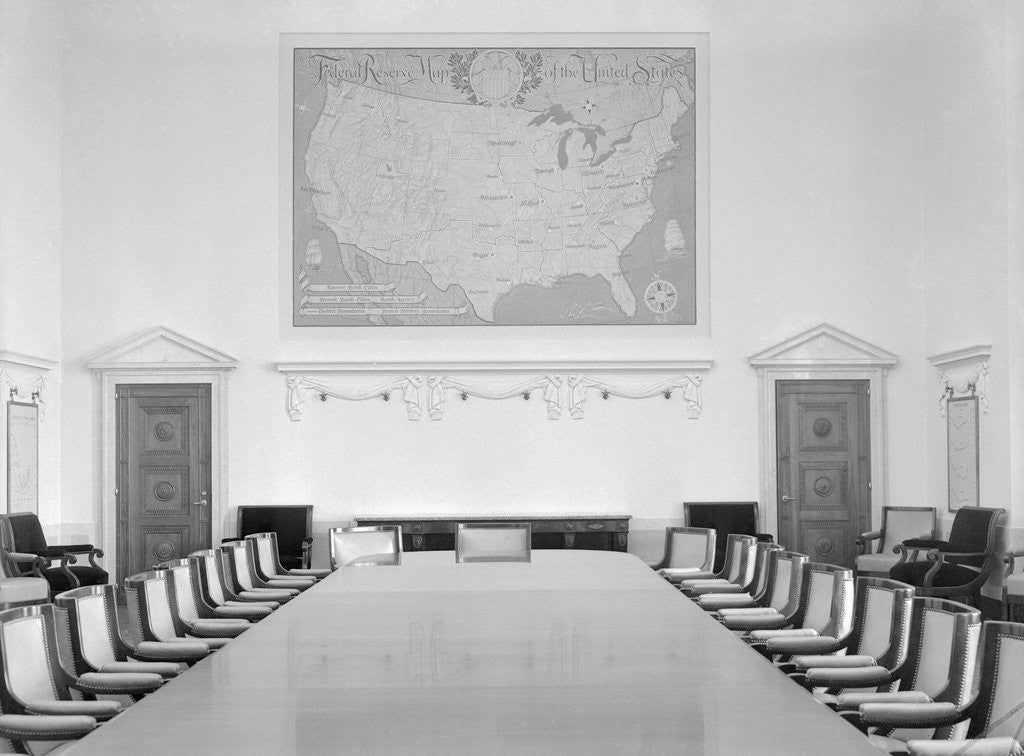 Detail of Federal Reserve Board Room by Corbis