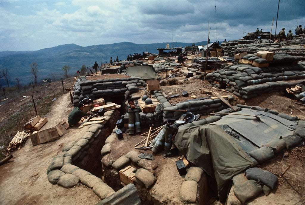 Detail of Fire Support Base Delta One in Laos by Anonymous