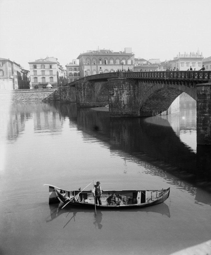 Detail of View of Ponte alla Carraja by Anonymous