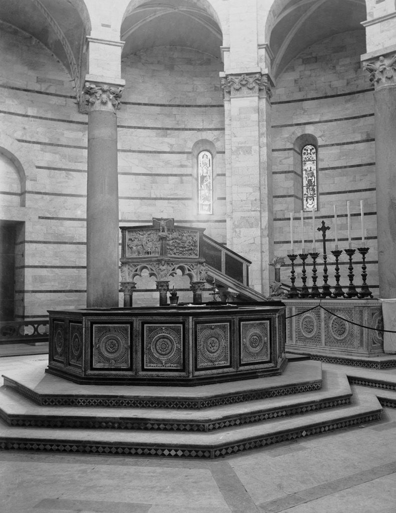 Detail of Interior View of Cathedral by Anonymous