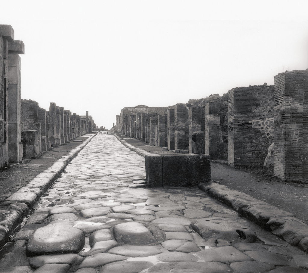 Detail of View of Pompeii Street by Anonymous