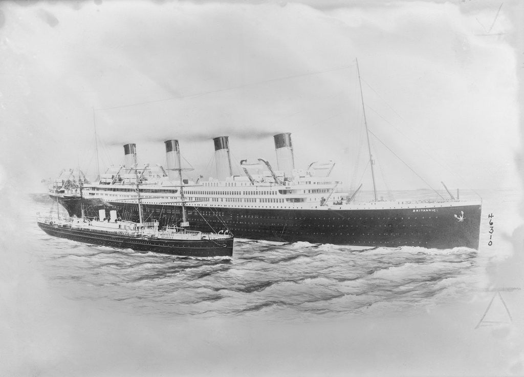 Detail of S.S. Britannic by Anonymous