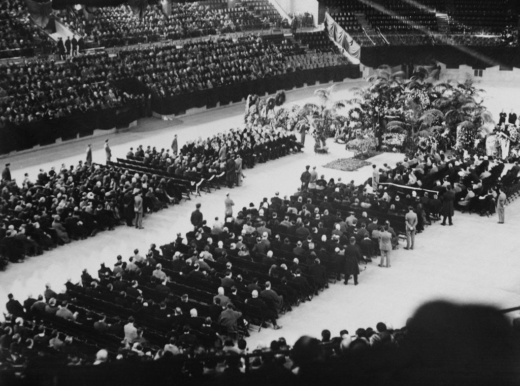 Detail of Tex Rickard Funeral by Anonymous