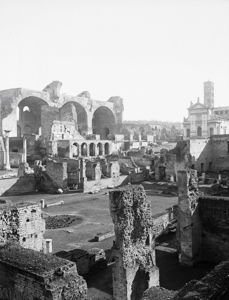 Detail of View of Basilica of Constantine Ruins by Anonymous