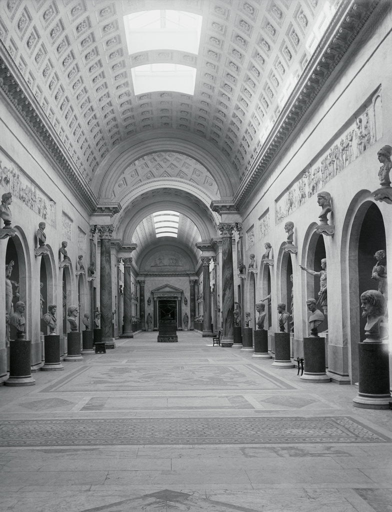 Detail of Interior View of Vatican Museum the Braccio Muovo by Anonymous