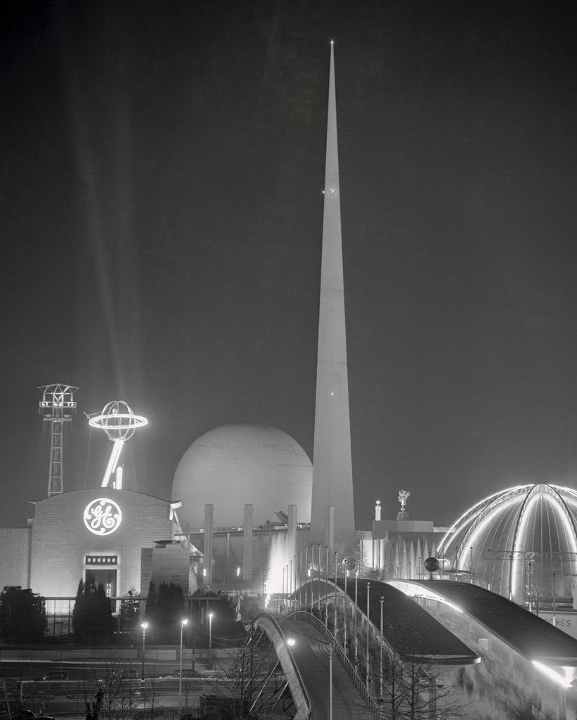 Detail of The Trylon and Perisphere by Anonymous