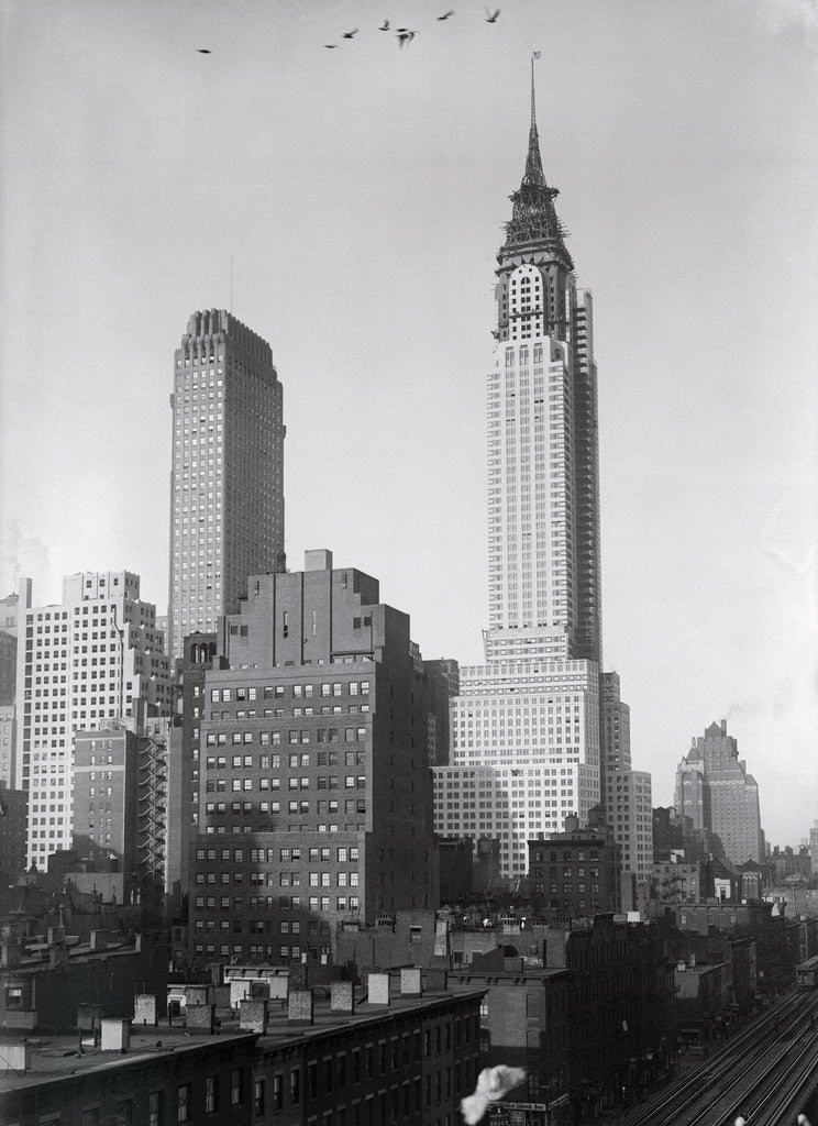 Detail of Chrysler Building in New York City by Anonymous