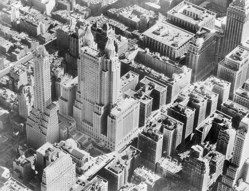 Detail of Waldorf Astoria Hotel in New York City by Anonymous