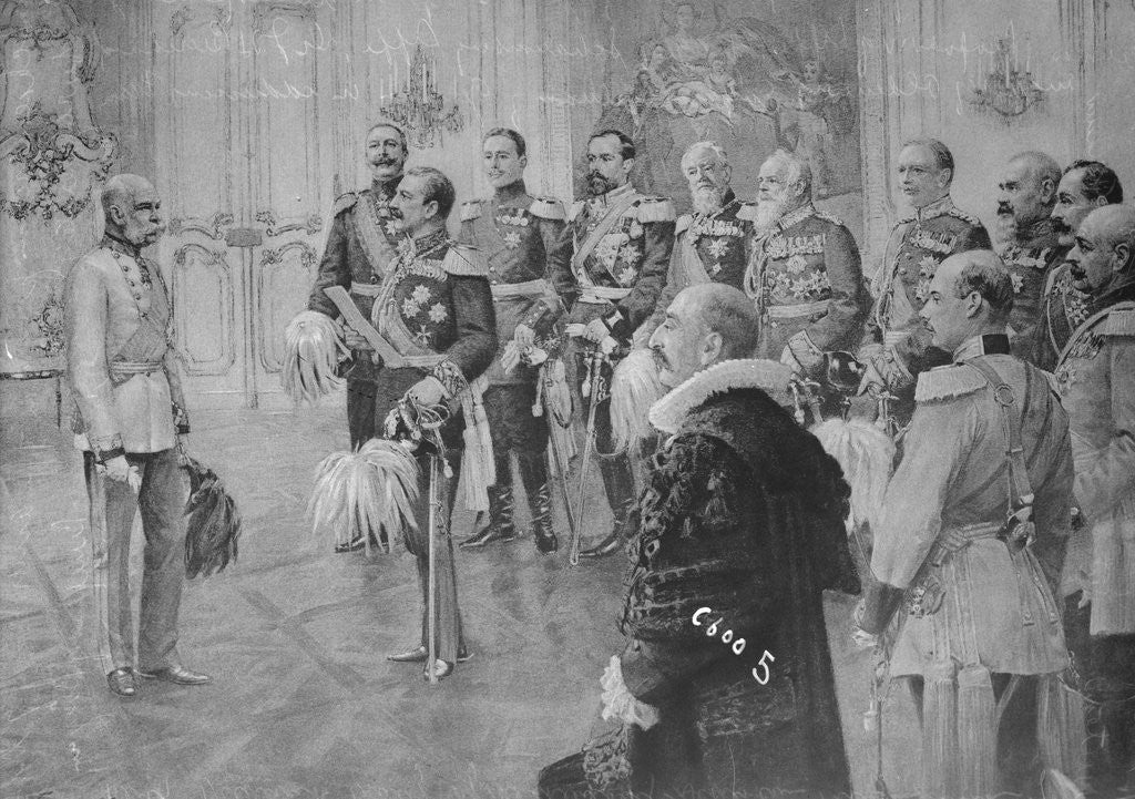 Detail of Austrian Emperor Franz Joseph Being Congratulated by Anonymous