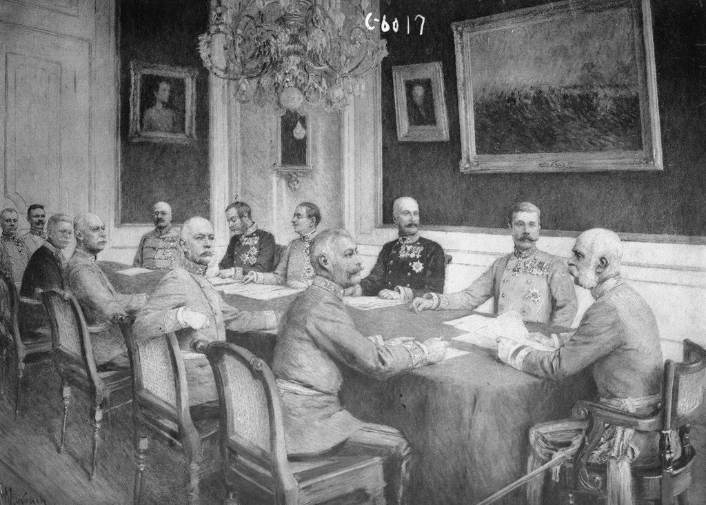 Detail of Franz Joseph Holding Military Conference by Corbis
