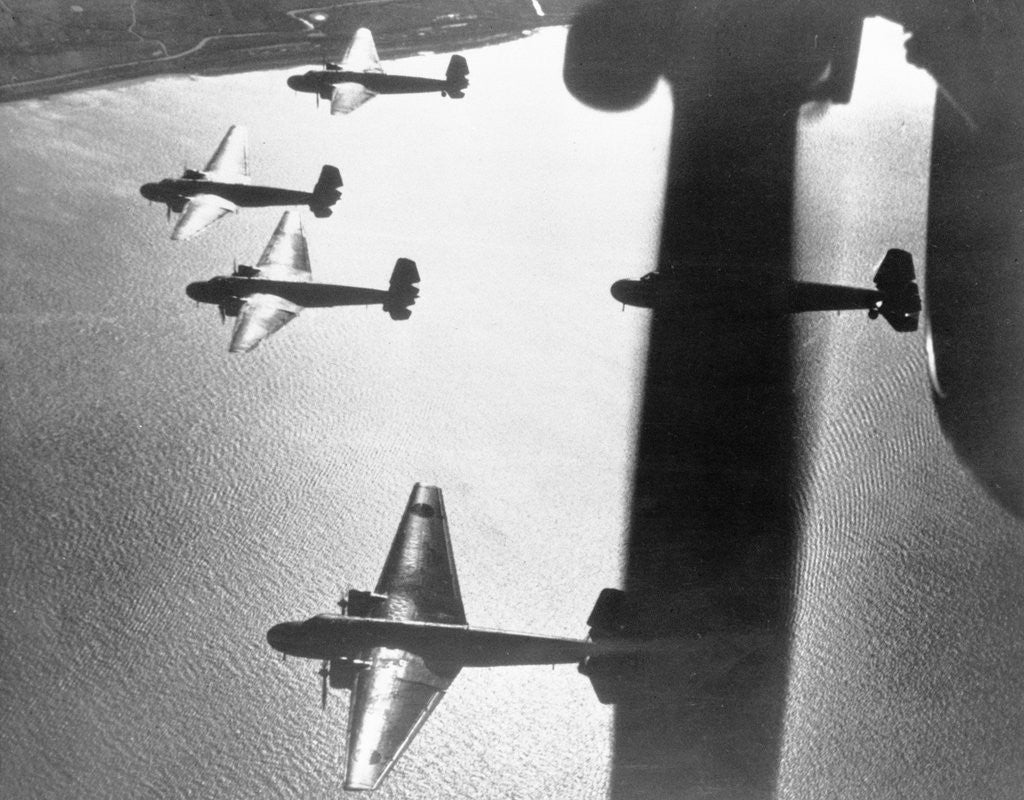 Detail of Japanese Twin-engined Bombers on Patrol by Corbis