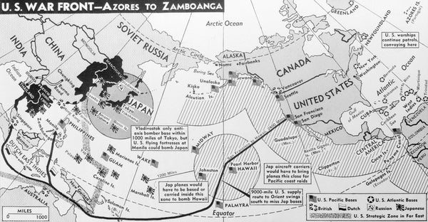 Map of the U.S. Front posters & prints by Anonymous