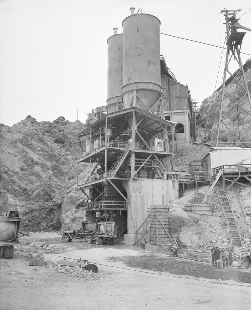 Detail of Concrete Mixing Plant by Corbis