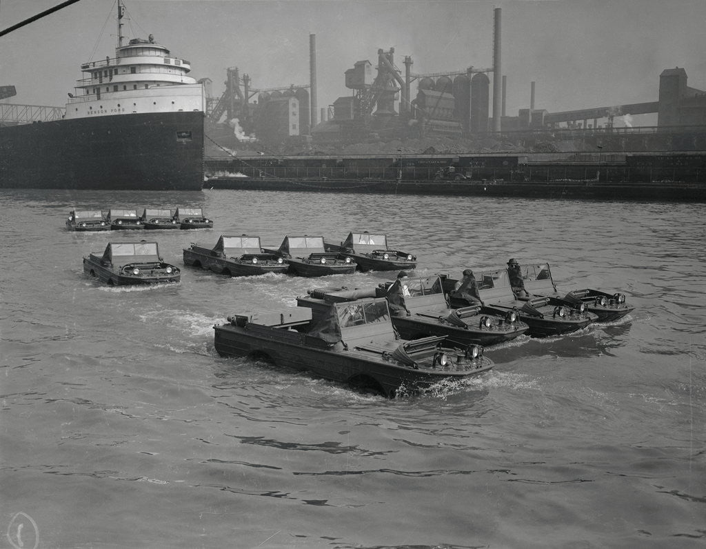 Detail of Sea Jeeps by Anonymous