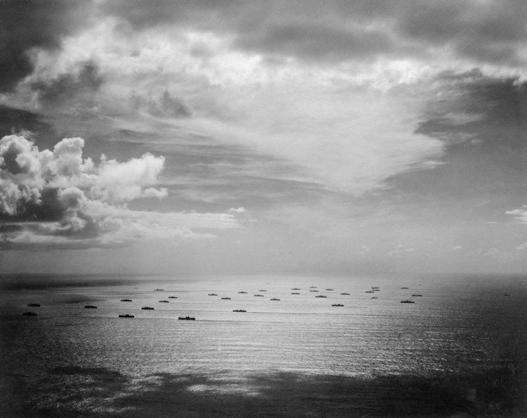 Detail of Convoy of Military Warships by Anonymous