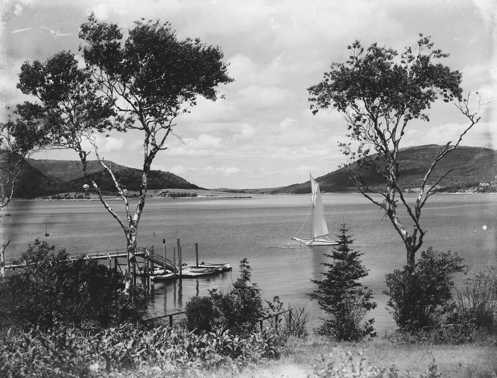 Detail of Southwest Harbor Looking Toward Somes Sound in Maine by Anonymous