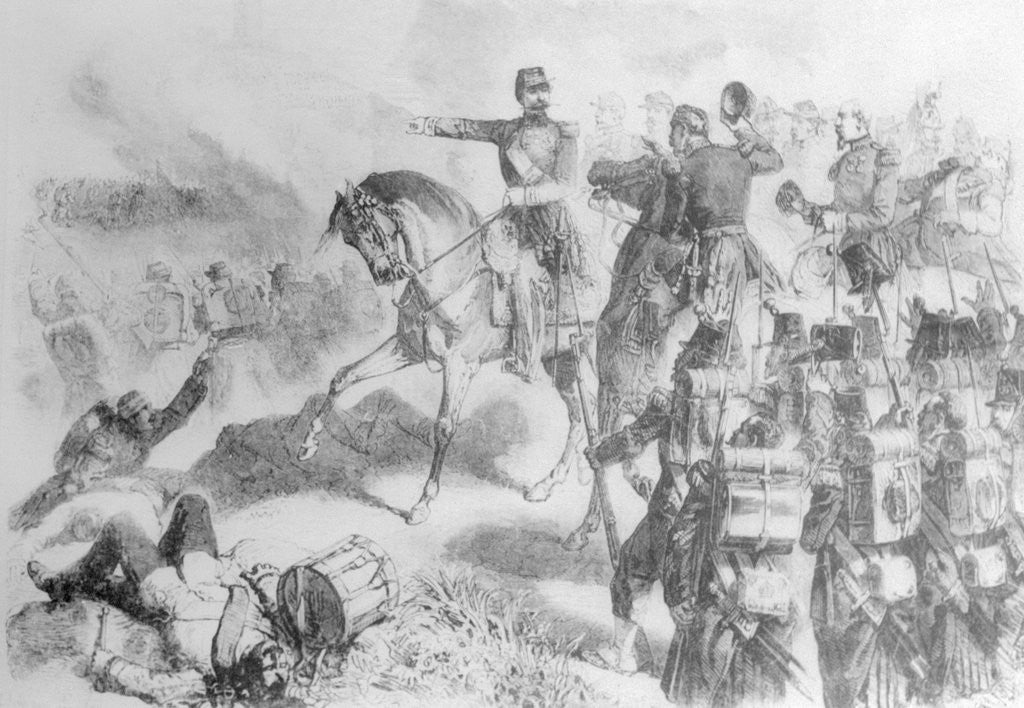 Detail of Illustration of Napoleon at the Battle of Solferino by Anonymous