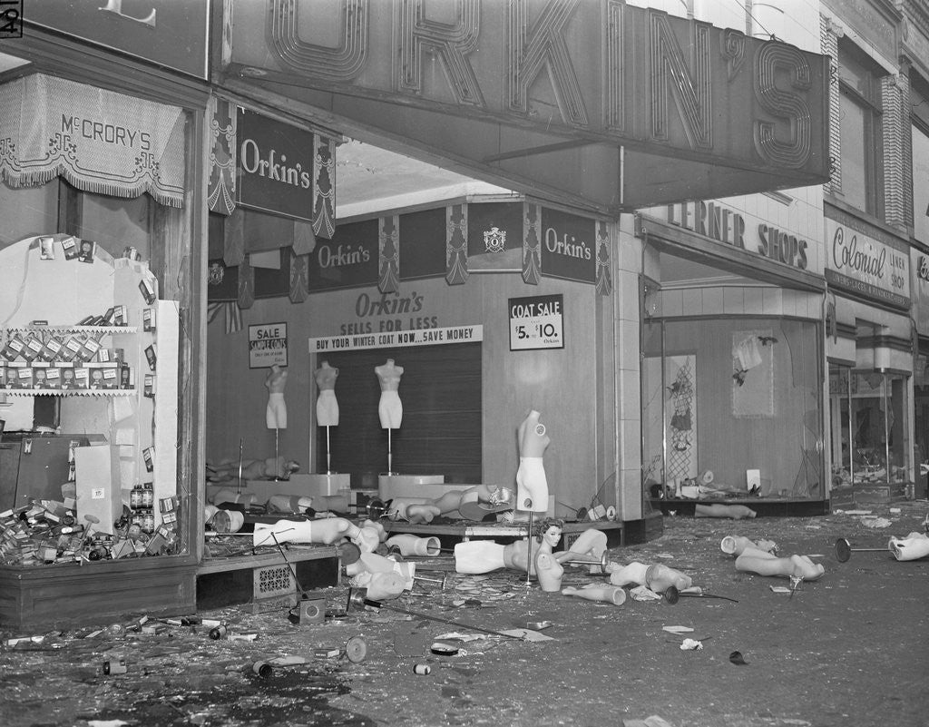 Detail of View of Looted Street by Anonymous
