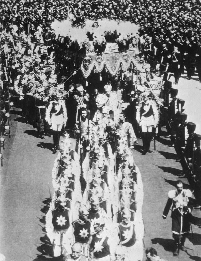 Detail of Czar Nicholas II Coronation Processional by Anonymous