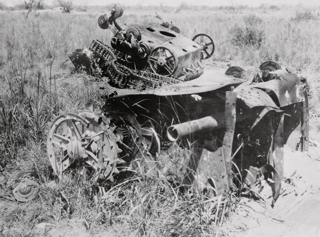 Detail of Destroyed Army Tanks by Anonymous