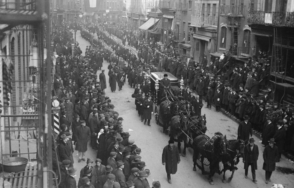 Detail of Funeral for Tom Lee by Anonymous