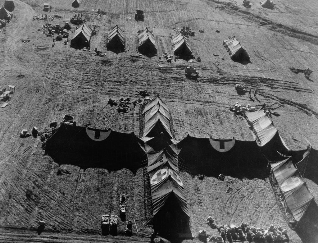 Detail of Aerial View of American Filed Hospital by Anonymous
