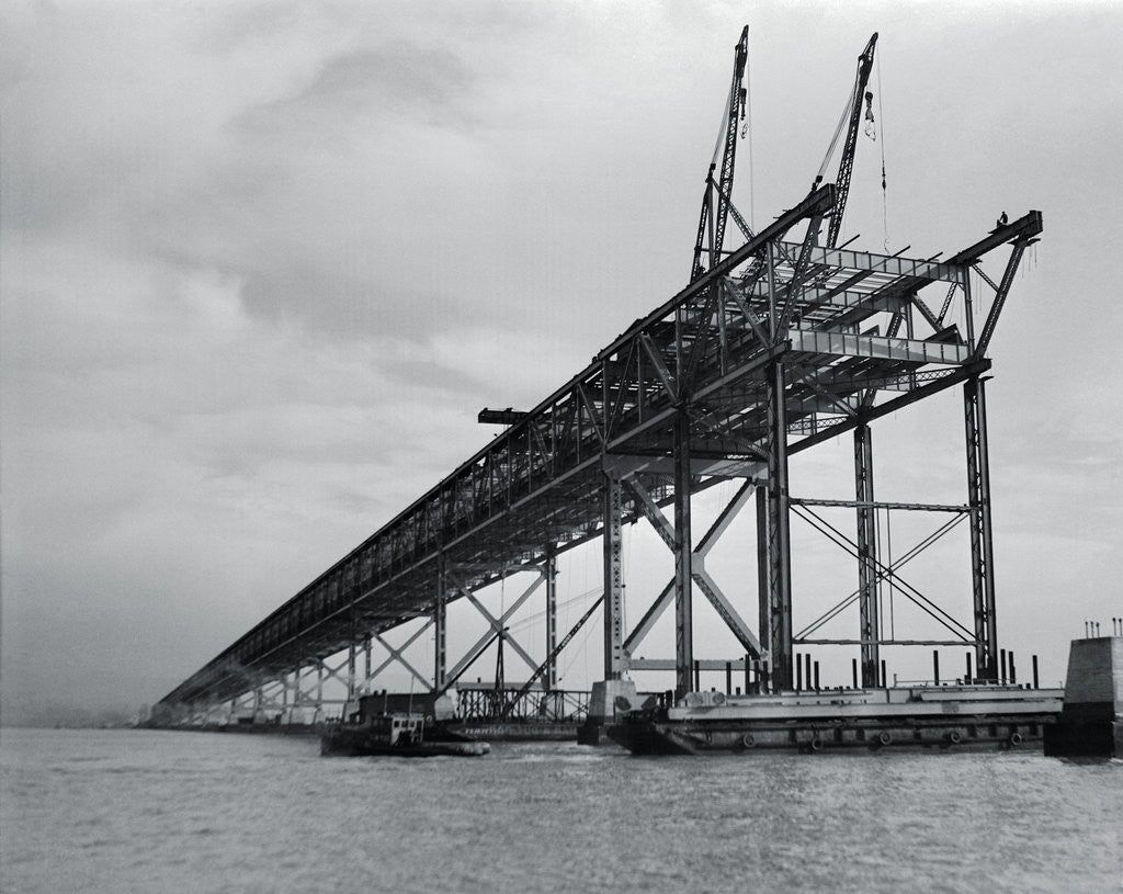 Detail of Construction on a Bridge by Anonymous