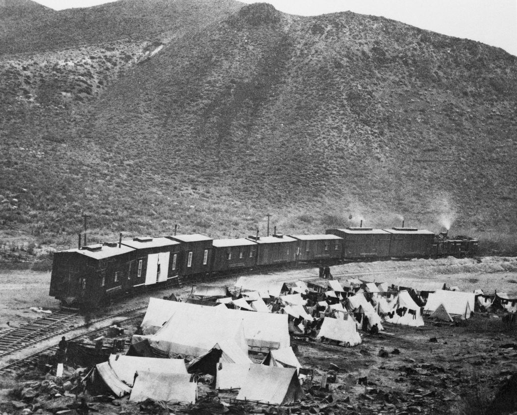 Detail of Chinese Work Camp by Corbis