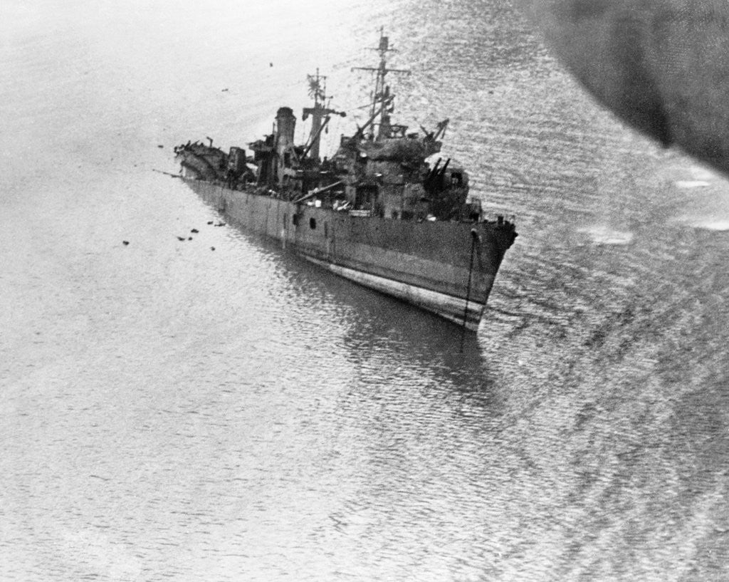 Detail of Sinking Japanese Ship by Anonymous
