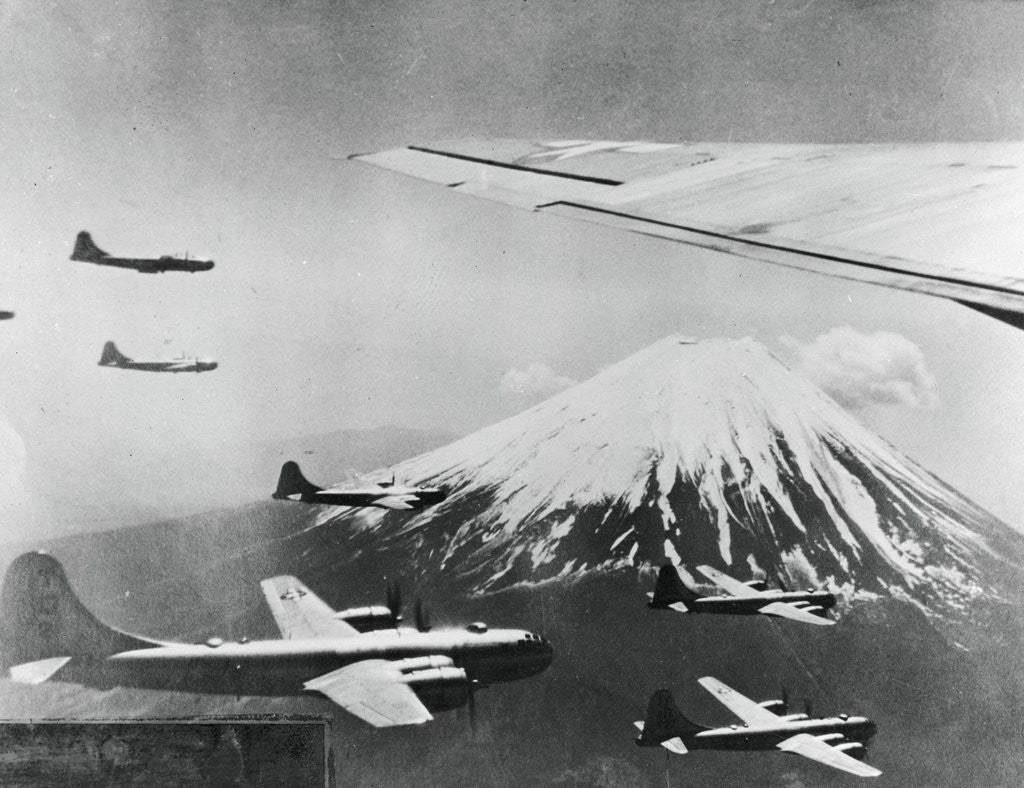 Detail of Airplanes Flying near Mountain Peak by Anonymous