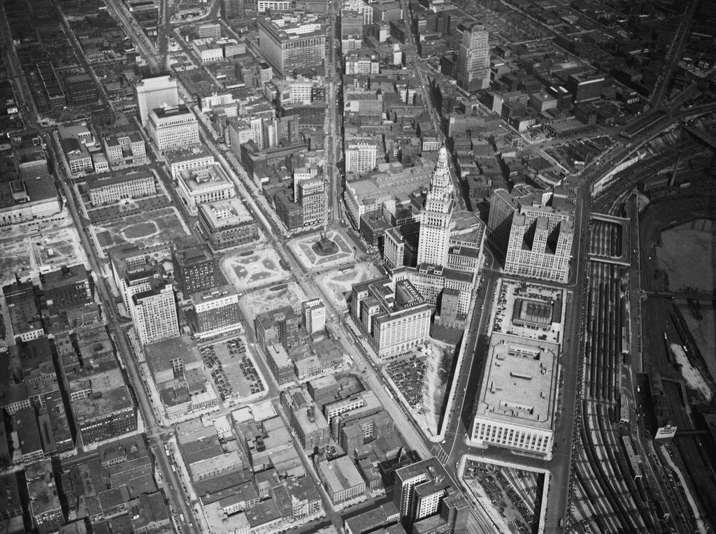 Detail of Aerial View of Cleveland by Anonymous