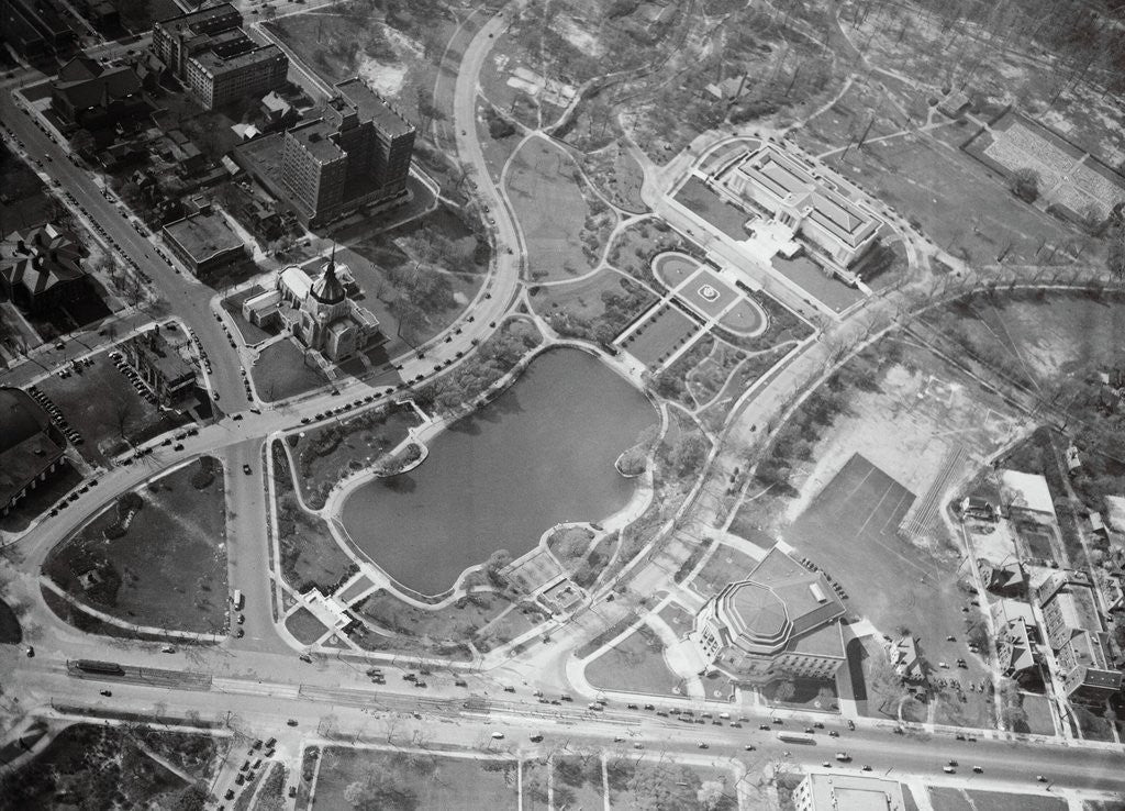 Detail of Aerial View of Cleveland by Corbis
